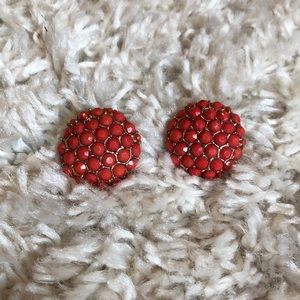 Coral earrings